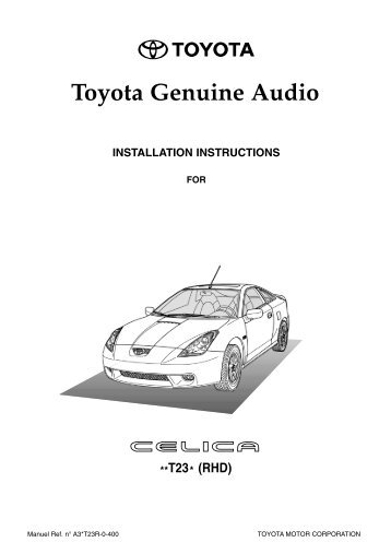 Toyota Genuine Audio - Toyota-tech.eu