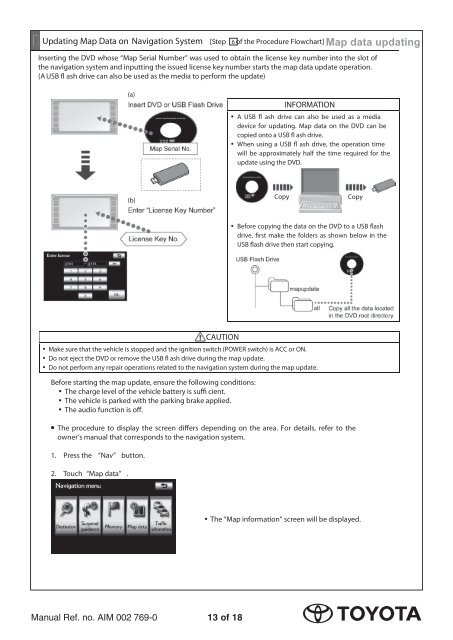 HDD Navigation Map Update Guide (Web License ... - Toyota-tech.eu