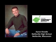 Aaron Knodle Neillsville High School Neillsville, Wisconsin - Toyota