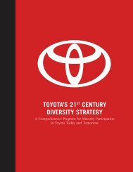 Toyota 21st Century Diversity Strategy