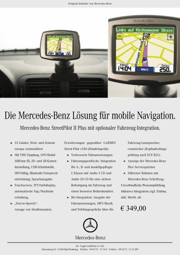 Die Mercedes-Benz Lösung für mobile Navigation. - Dr. Vogler ...