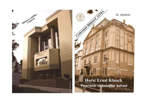 Horst Ernst Klusch - Biblioteca Judeteana ASTRA Sibiu