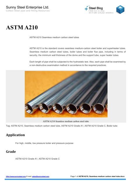 Astm A210