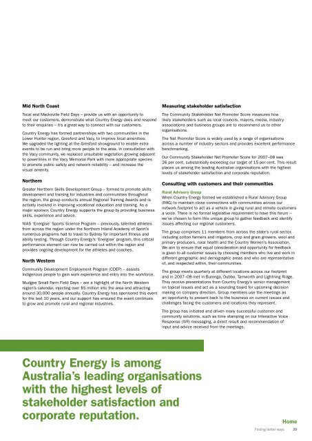 Operational Reporting - Essential Energy