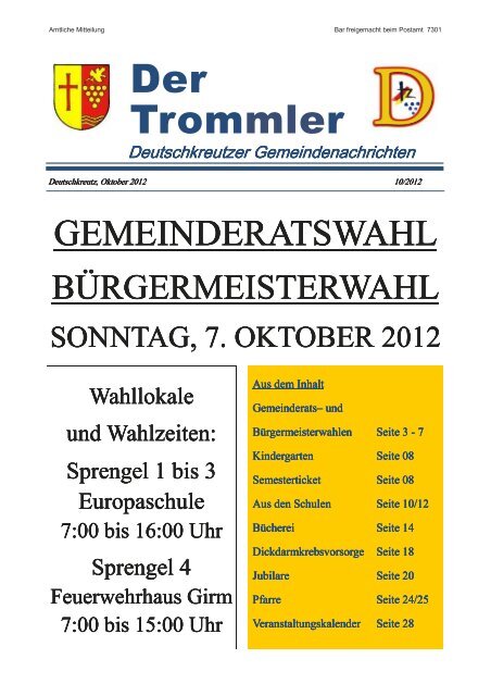 Trommler 10/2012 - Deutschkreutz