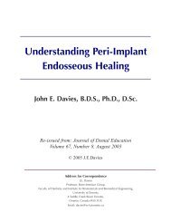 Understanding Peri-Implant Endosseous Healing - Engineering ...