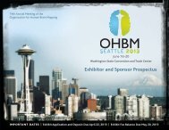 Exhibitor and Sponsor Prospectus - Organization for Human Brain ...