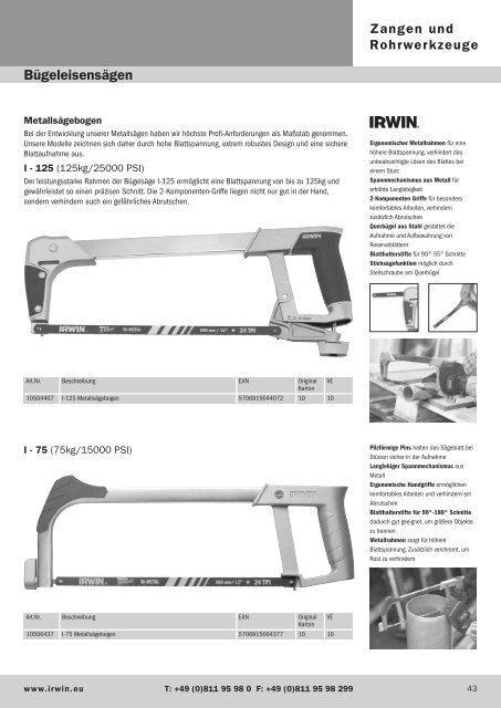 Zangen - Irwin