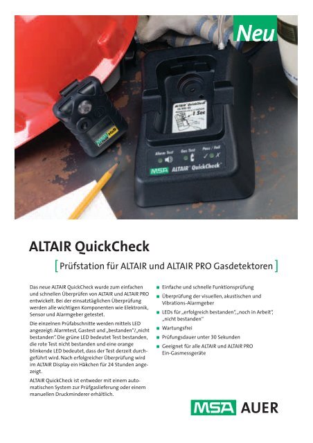 3681 08-529.8 DE ALTAIR QuickCheck