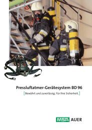 Pressluftatmer-GerÃ¤tesystem BD 96