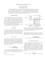 Mossbauer Spectroscopy of 57Fe - MIT