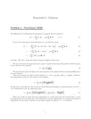 Homework 6 - Solutions - Physics Department, UCSB