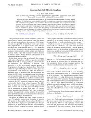 Quantum Spin Hall Effect in Graphene - APS Link Manager ...