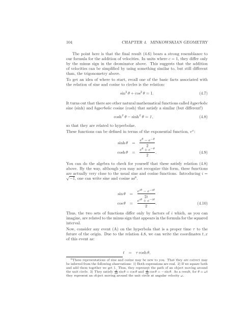 Notes on Relativity and Cosmology - Physics Department, UCSB