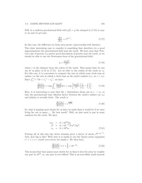 Notes on Relativity and Cosmology - Physics Department, UCSB