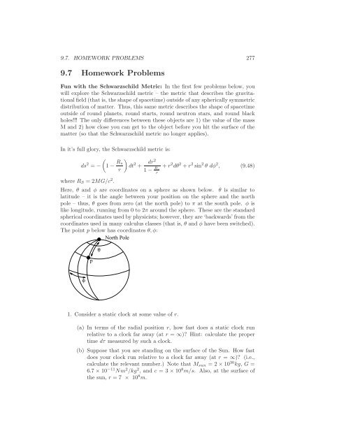Notes on Relativity and Cosmology - Physics Department, UCSB