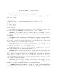 Physics 21: Midterm (Winter 2013) - Physics Department, UCSB