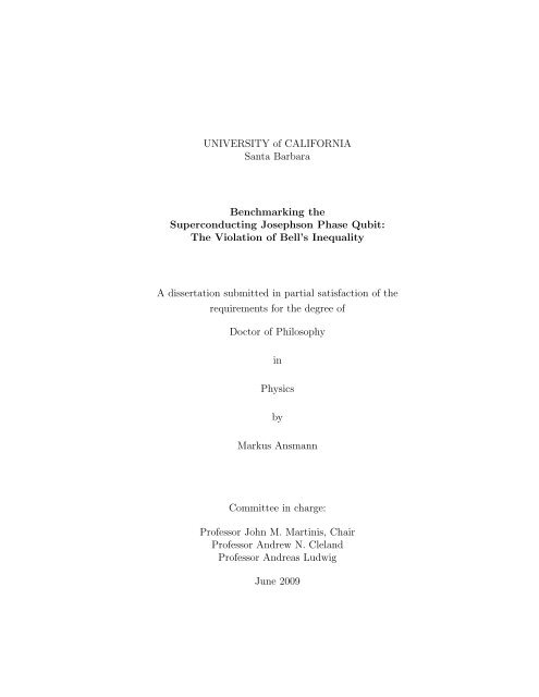 PDF (double-sided) - Physics Department, UCSB - University of ...