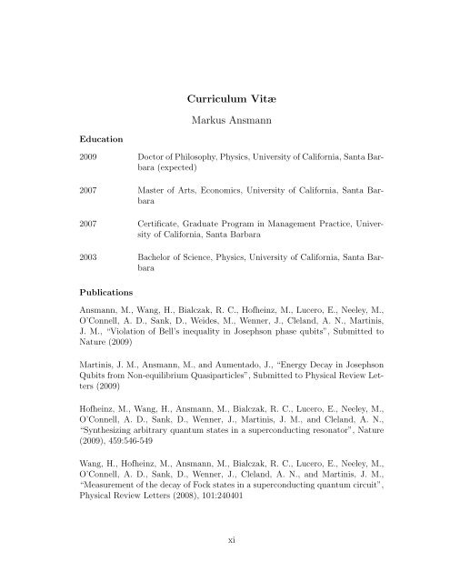 PDF (double-sided) - Physics Department, UCSB - University of ...