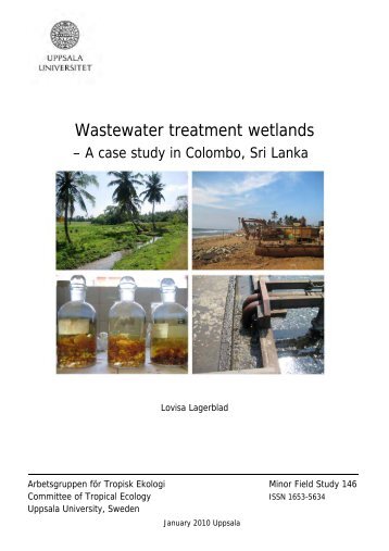 Wastewater treatment wetlands - A case study in Colombo, Sri Lanka