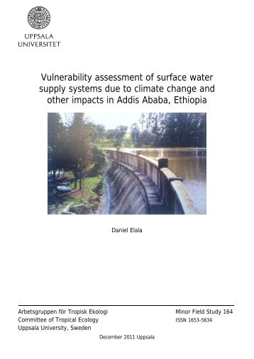 Vulnerability assessment of surface water supply systems due to ...