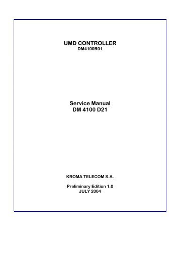 Kroma Telecom, Manual DM4100