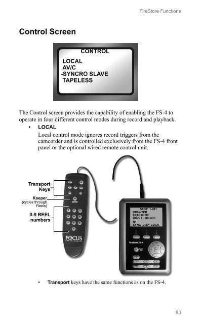 FS-4, FS-4 HD, FS-4 Pro, FS-4 Prod HD Portable DTE Recorders