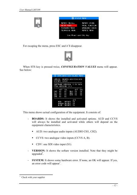 Kroma Telecom, Manual LM5109