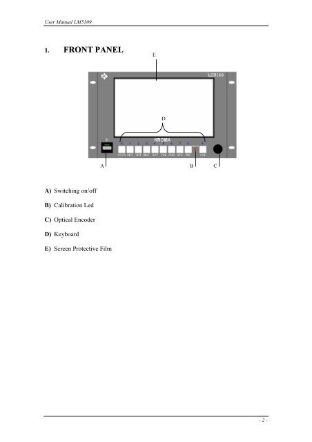 Kroma Telecom, Manual LM5109