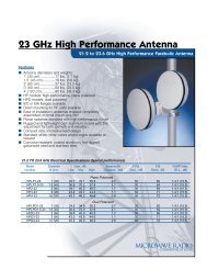 Microwave Radio, 23 GHz High Performance Antenna (0,22 MB)