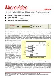 Microvideo VBI Data Bridge with 4 Analogue Inputs - (product code ...