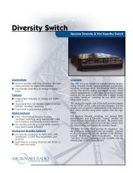 Microwave Radio, Diversity Switch (0,28 MB)