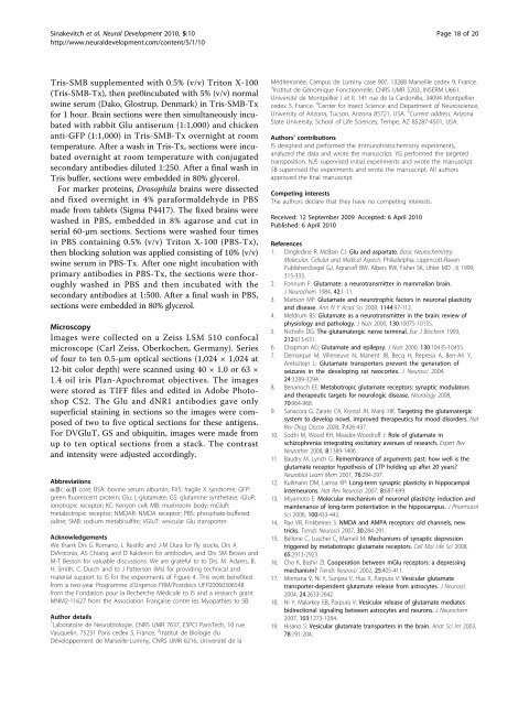 Dynamics of glutamatergic signaling in the mushroom ... - HAL - ESPCI