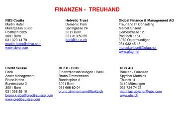 FINANZEN - TREUHAND - SCB Future AG