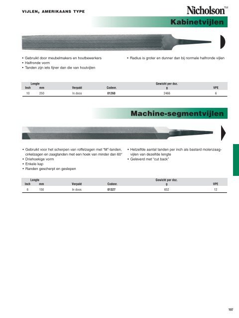 Vijlen, raspen, zagen en multi-tools