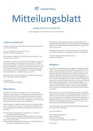 Loheland Mitteilungsblatt (PDF) - Waldorf School Windhoek