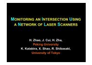 monitoring an intersection using a network of laser scanners