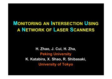 monitoring an intersection using a network of laser scanners