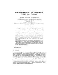 MiniTasking: Improving Cache Performance for Multiple ... - CiteSeerX