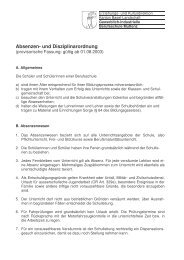 Absenzenordnung - Gewerblich-industrielle Berufsschule Muttenz