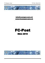 FC-Post - FC Wangen an der Aare