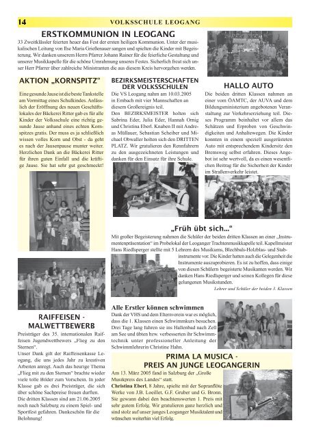 Gemeindezeitung 06-2005 - Gemeinde Leogang