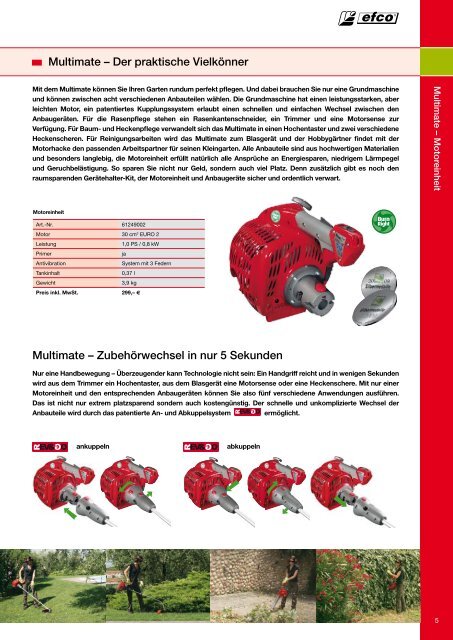 Produktkatalog 2012 - Efco