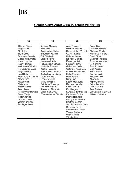Jahresbericht 2002/2003 (PDF) - Mary Ward Schulen
