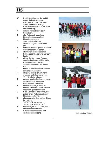 Jahresbericht 2008/2009 (PDF) - Mary Ward Schulen
