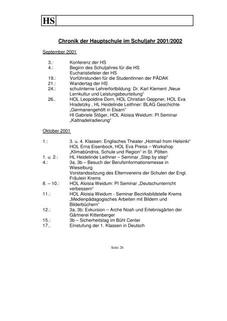 Jahresbericht 2001/2002 (PDF) - Mary Ward Schulen