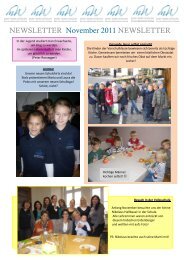 NEWSLETTER November 2011 NEWSLETTER - Mary Ward Schulen