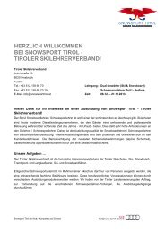 Info - Tiroler Skilehrerverband