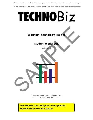 Student Workbook - TechnoKids