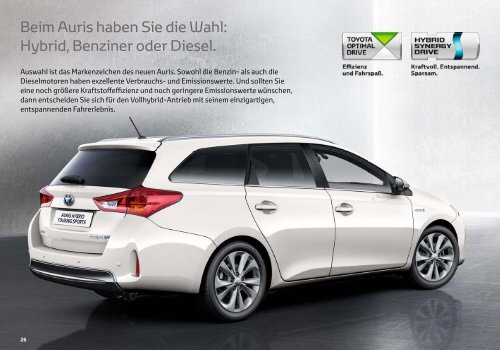 Toyota Auris E-BroschÃ¼re